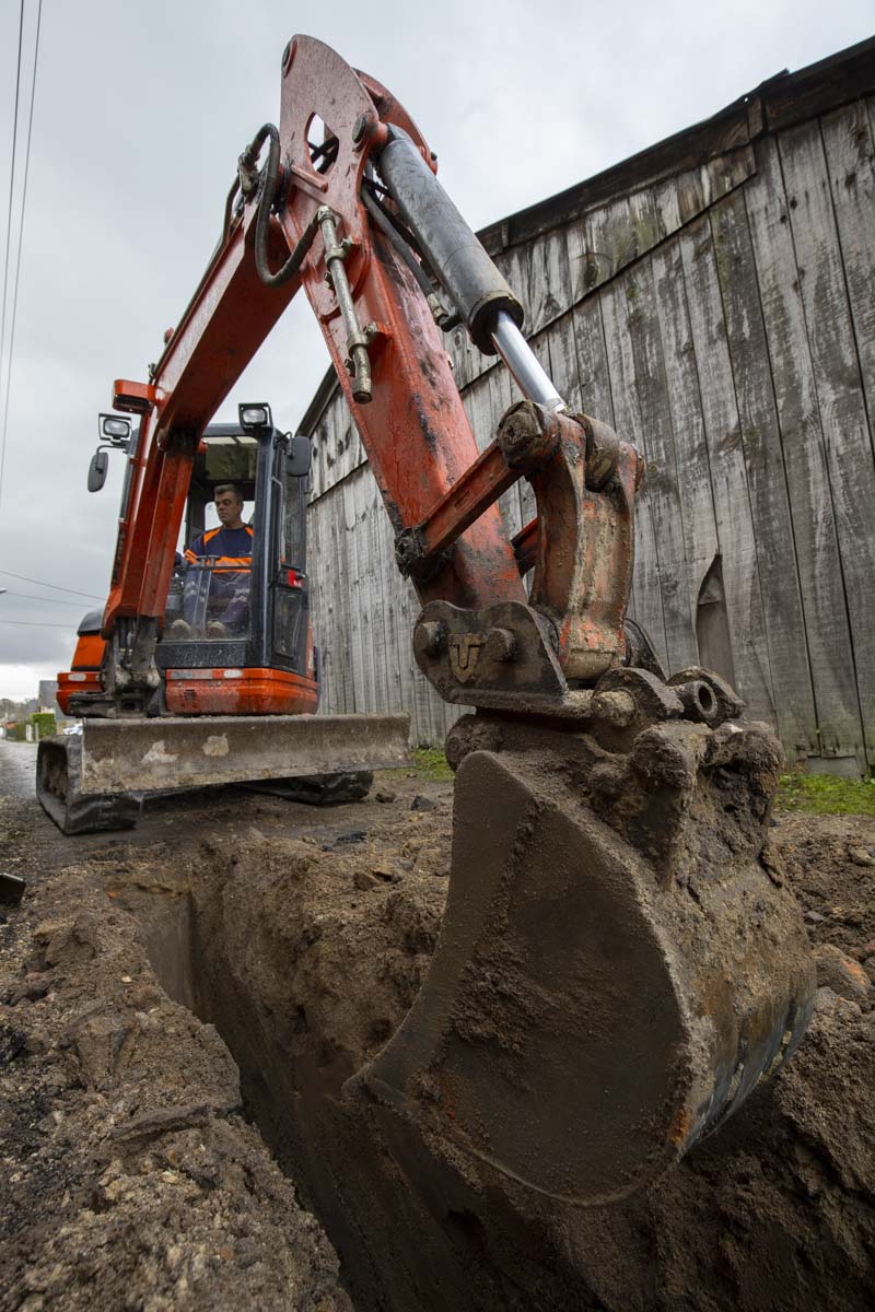 Photo chantier travaux publics, aménagement, maconnerie, par la société Clément TP de Sologne à Salbris - Loir-et-Cher 41